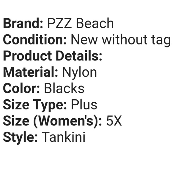 NWT PZZ BEACH Top and bottom swim PLUS 2 pc set - Picture 3 of 4